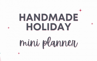 Free Handmade Holiday mini planner